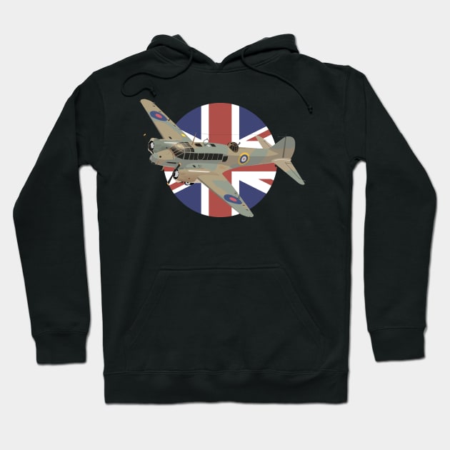 Avro Anson British WW2 Airplane Hoodie by NorseTech